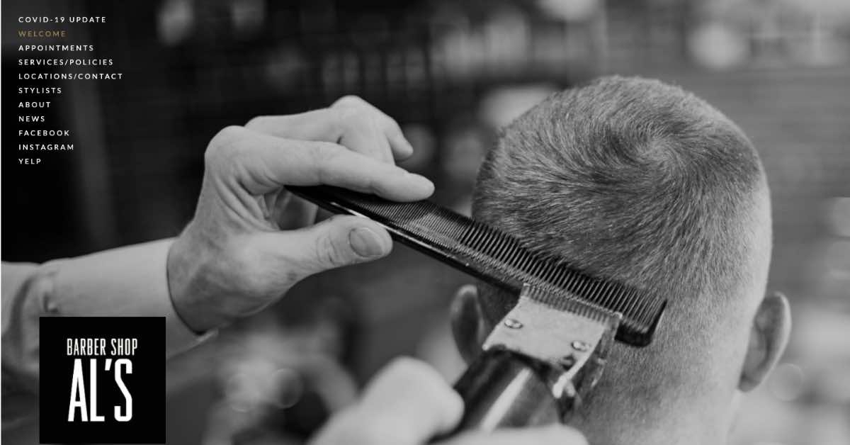 ALS Barber Website Example