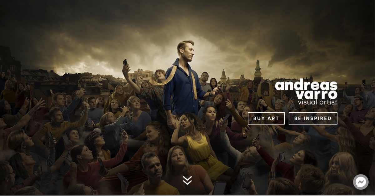 Andreas Varro Artist Website Example