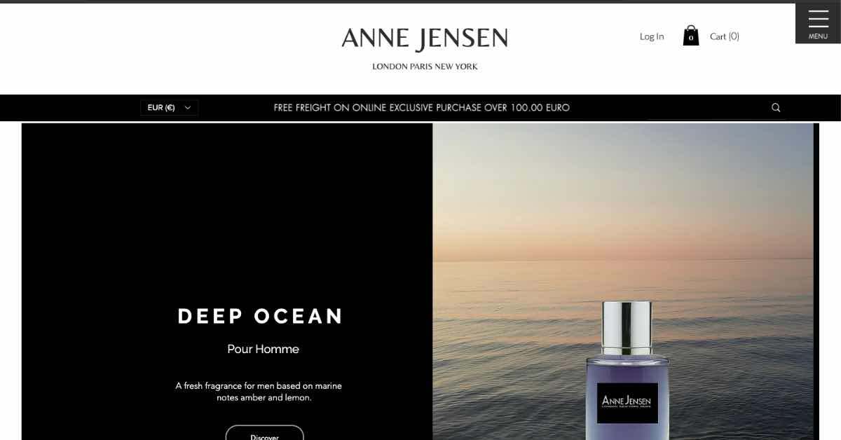 Anne Jensen Wix Website Example