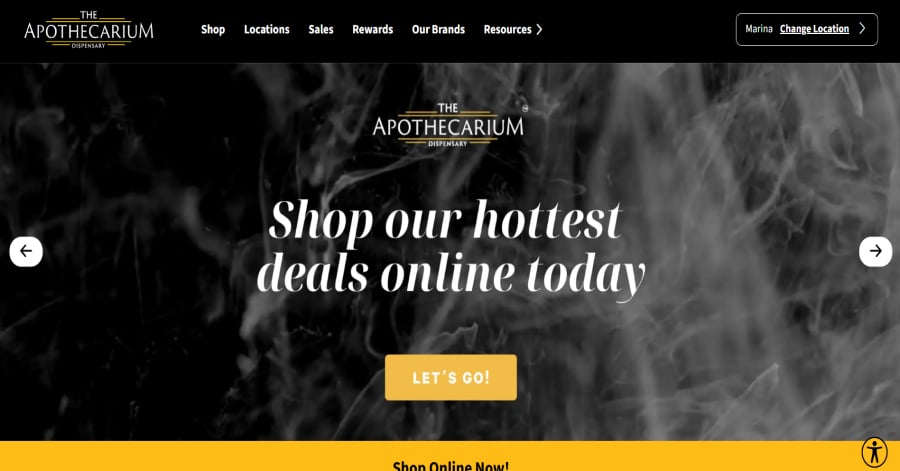 Apothecarium - Cannabis Web Design