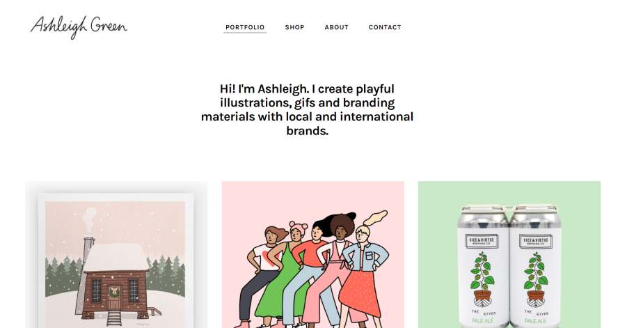 Ashleigh Green - Weebly Website Example