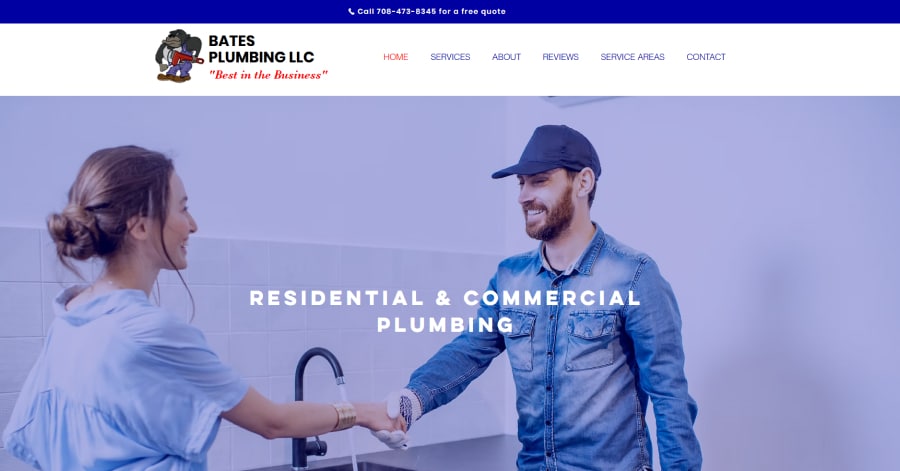 Bates Plumbing LLC - Wix Plumber Websites