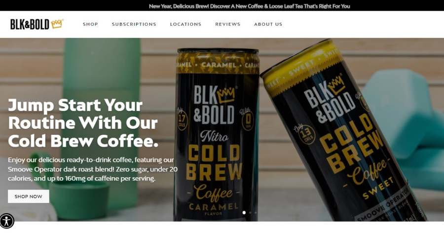 BLK & BOLD - Shopify Website Examples