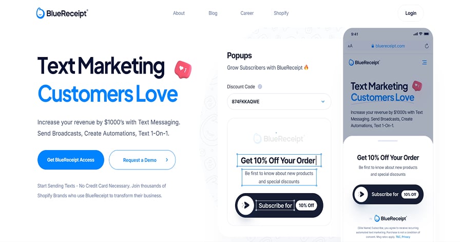 Blue Receipt - Clean Website BlueReceipt