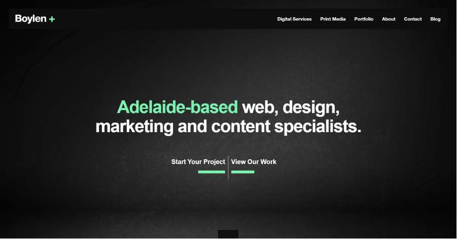 Boylen - Flat Website Example