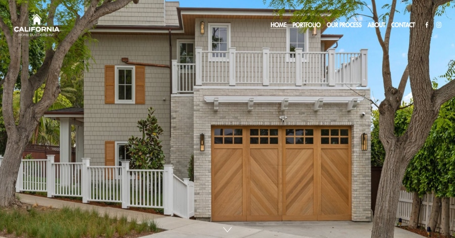 California - Construction Website Design Caitlin Christine - Model Website Examples