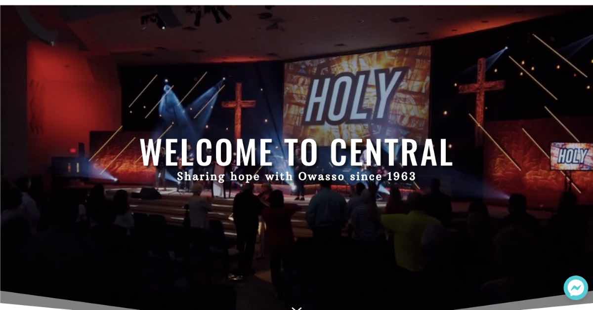 Central Baptist Church Website Example