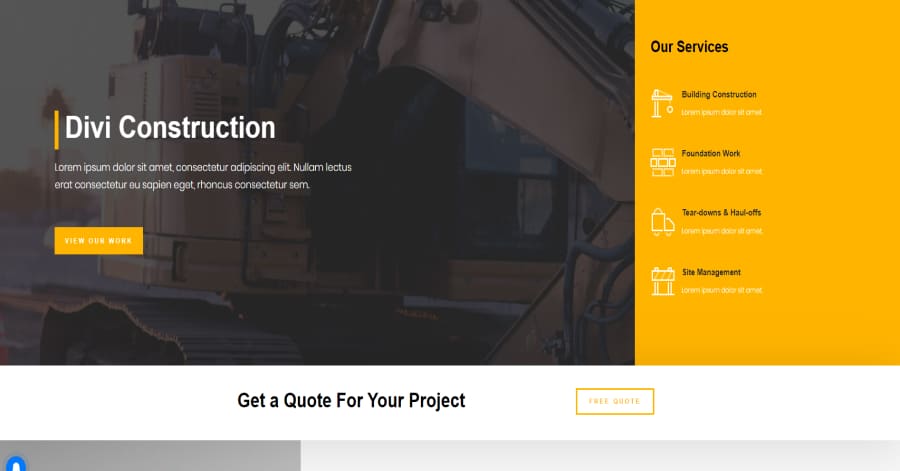 Codeless Construction - Construction Website Design