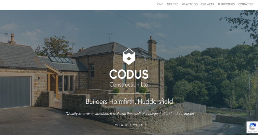 Codus - Construction Website Design