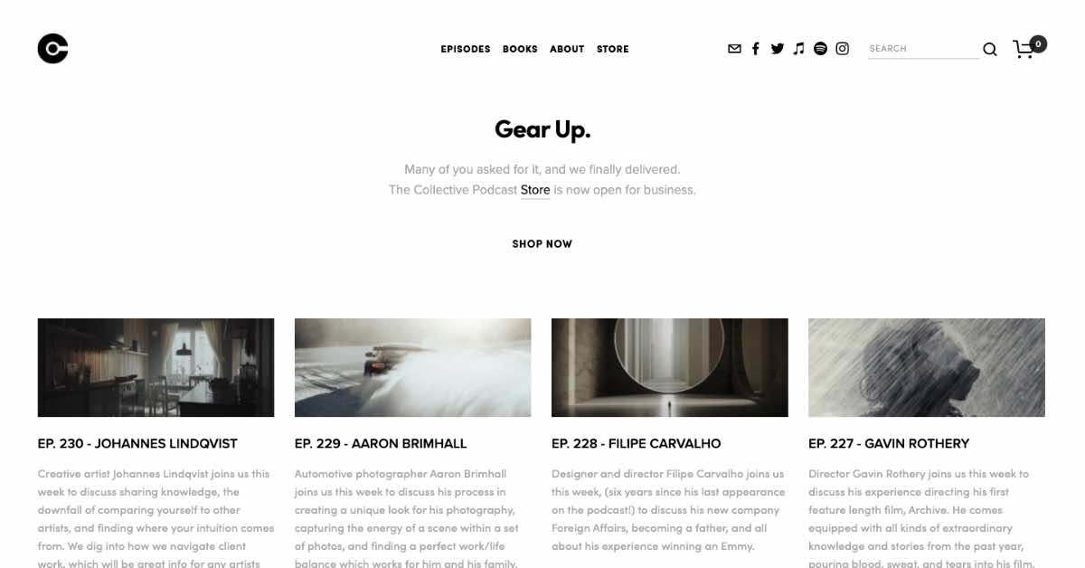 Collective Podcast Website Example