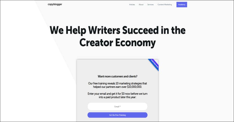 Copyblogger - Copywriter Website