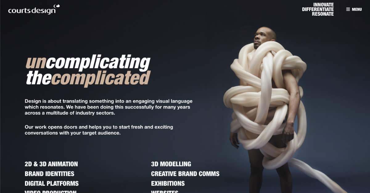 Courts Design Bluehost Website Example