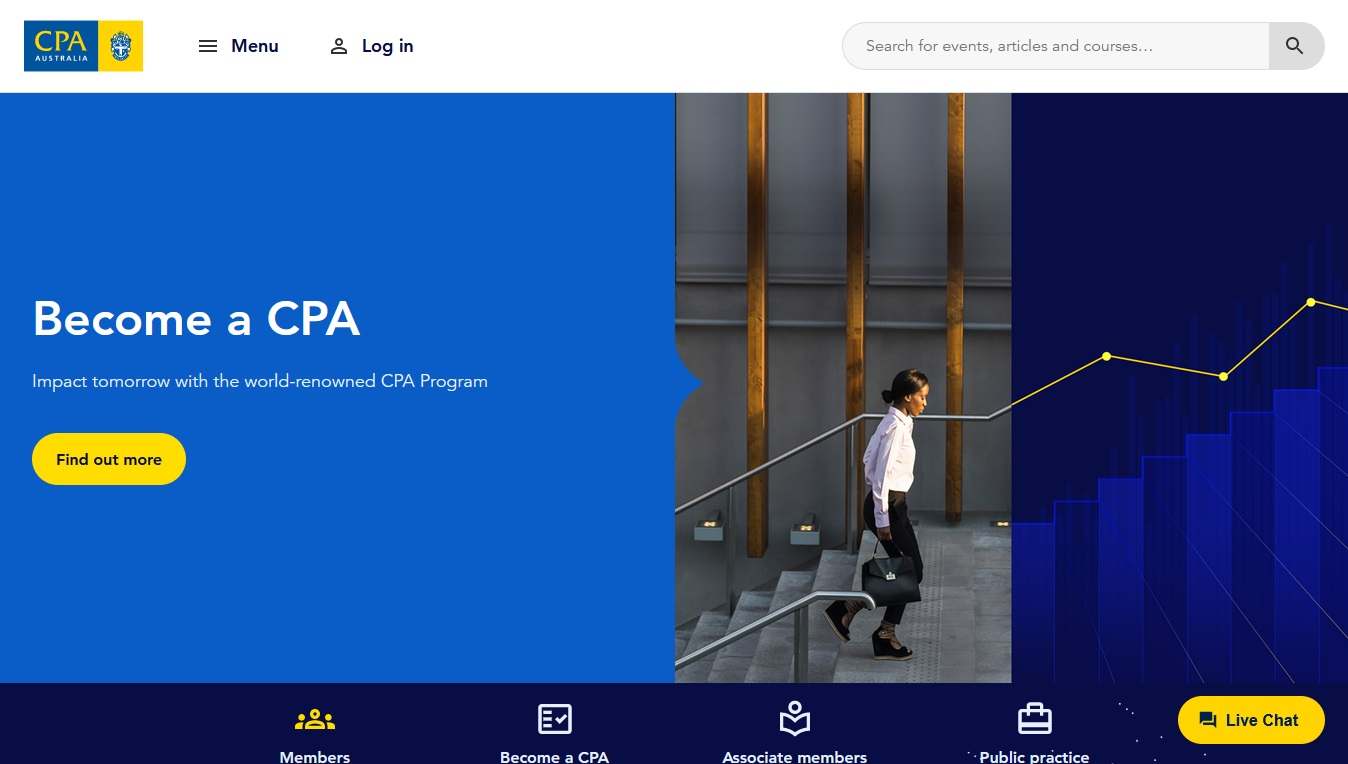 CPA Australia - Accountant Website Example