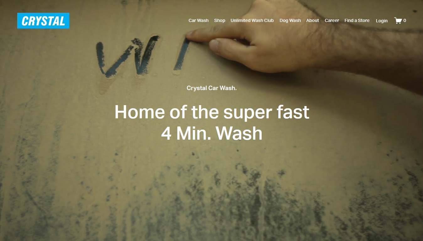 Crystal Car Wash - Carwash Website Example