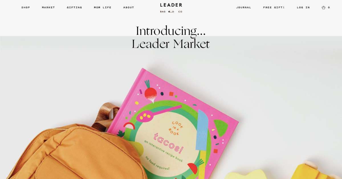 Leader Retail website design