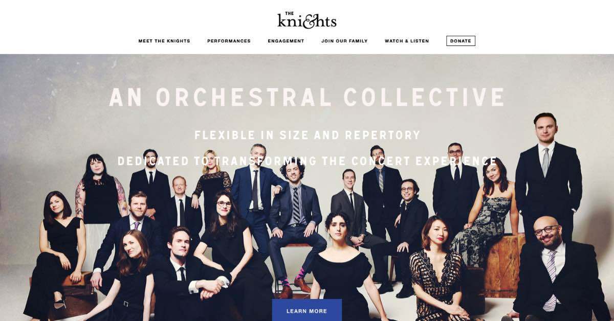 The Knights Band Website Design