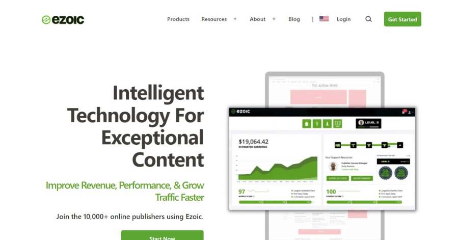 Ezoic - Adsense Website Examples