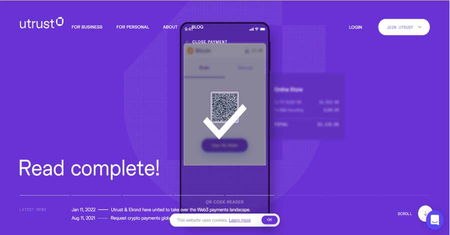 Purple Web Design - utrust
