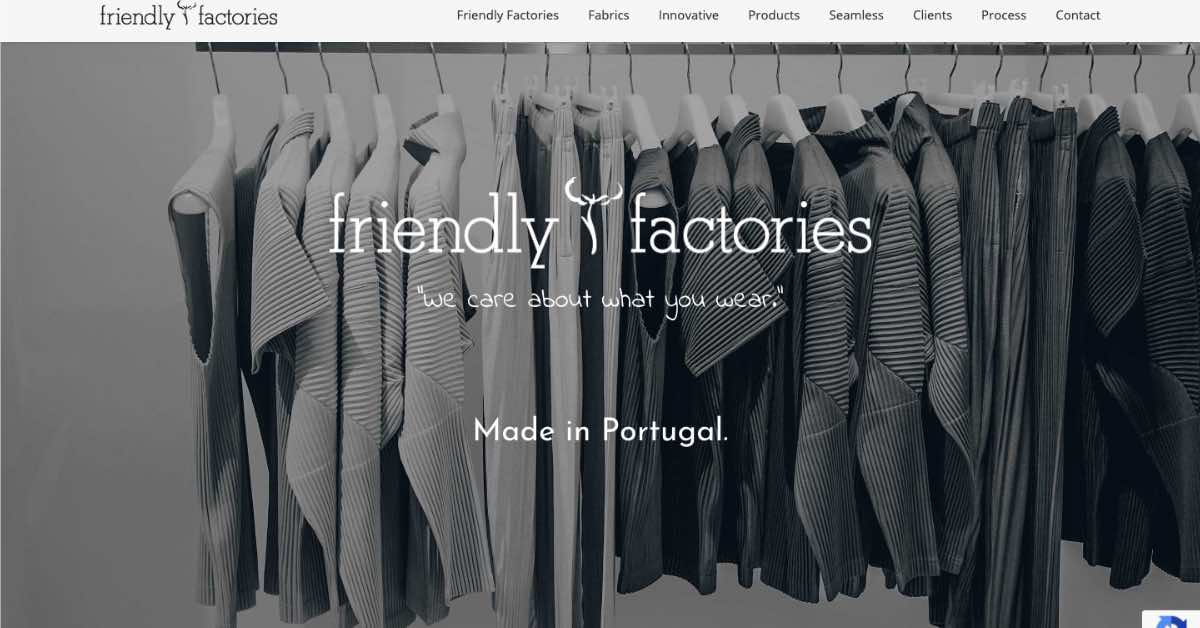 Friendly Factory Website Example