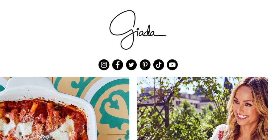 Giada - Influencer Website Examples giada - influencer website example
