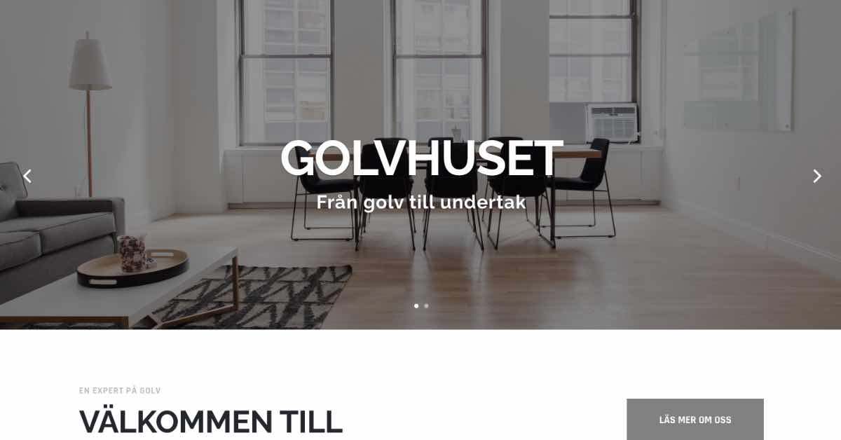 Golvhuset Interior Design Website Examples