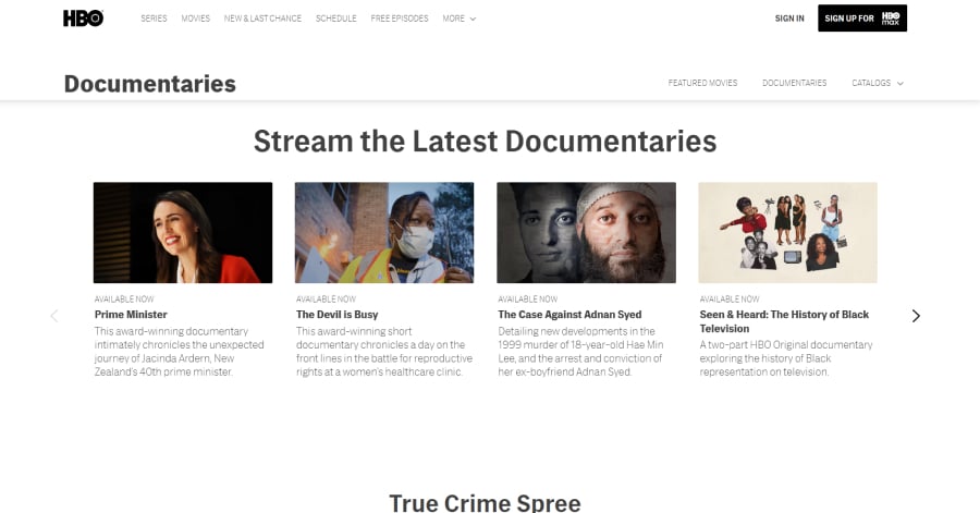 HBO Documentaries - Squarespace Big Companies