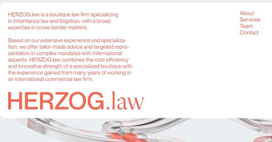HERZOG.law - Coming Soon Website Examples