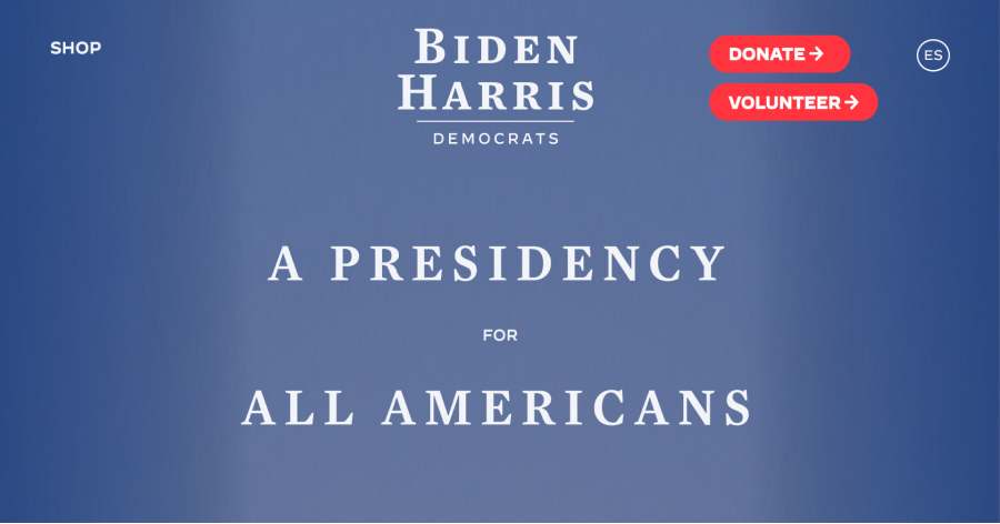 Joe Biden - Politician Website Examples