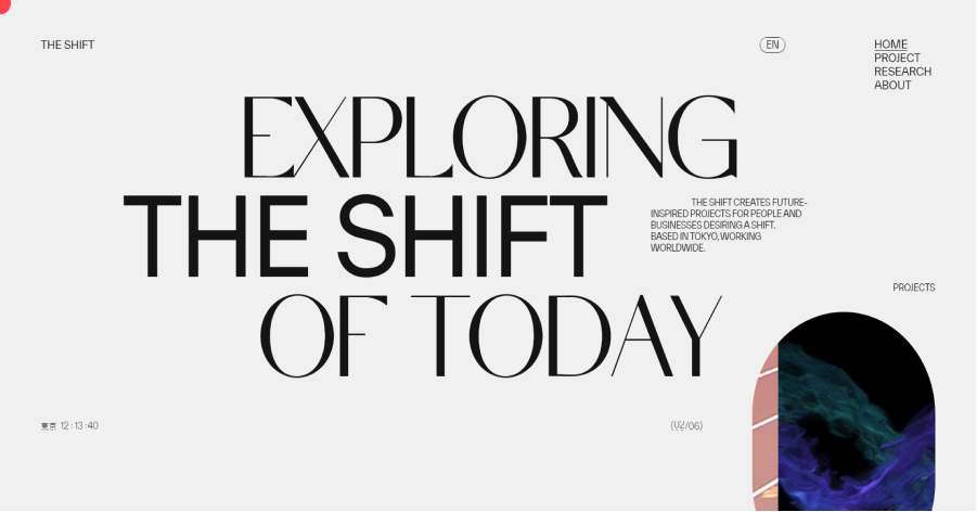 Japanese Web Design - The Shift