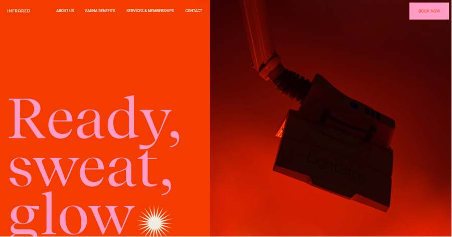 Infrared - Red Website Example