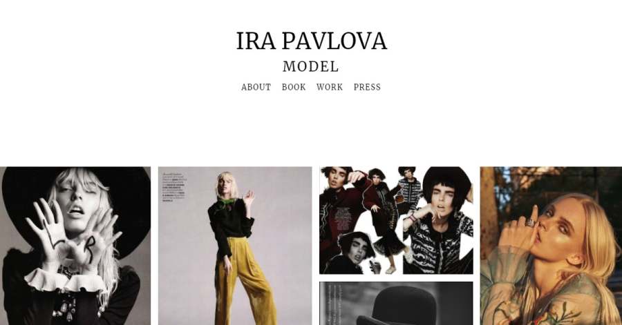 Ira Pavlona - Model Website Examples