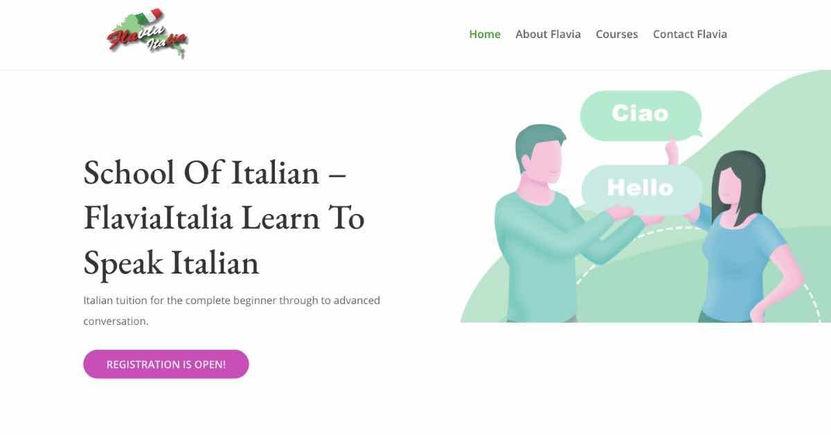 Italian School - Static Website Design