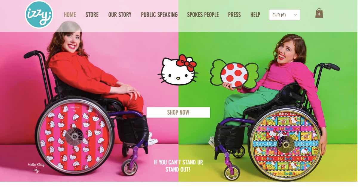 Izzy Wheels Wix Website Example