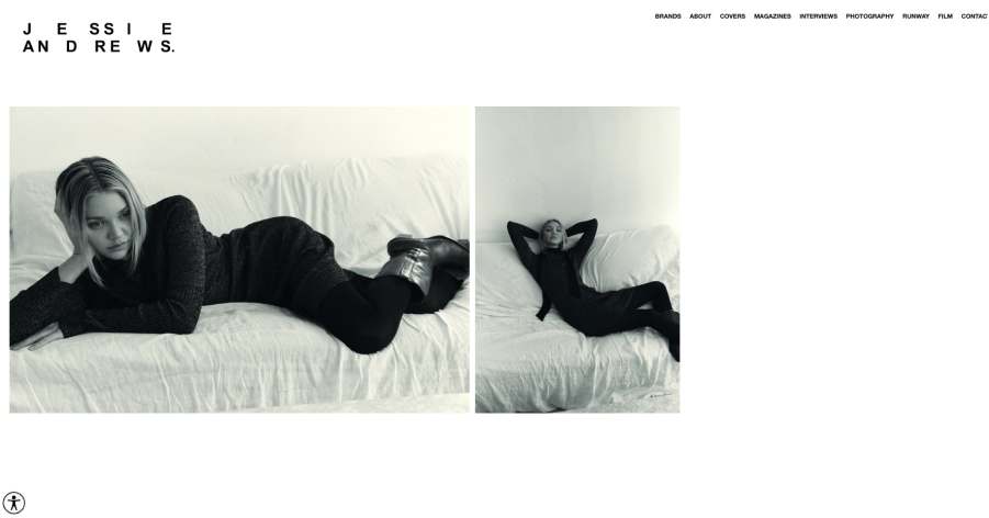 Jessie Andrews – Model Website Examples