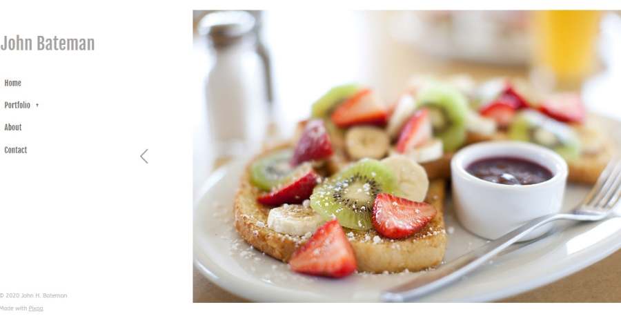 John Bateman - Food Website Examples