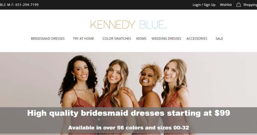 Kennedy Blue - Above The Fold Website Examples