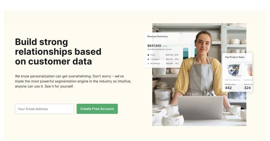 Klaviyo Nodejs website example