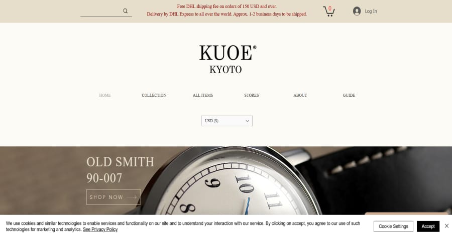 Kuoe - Japanese Web Design kuoe kyoto - japanese website example