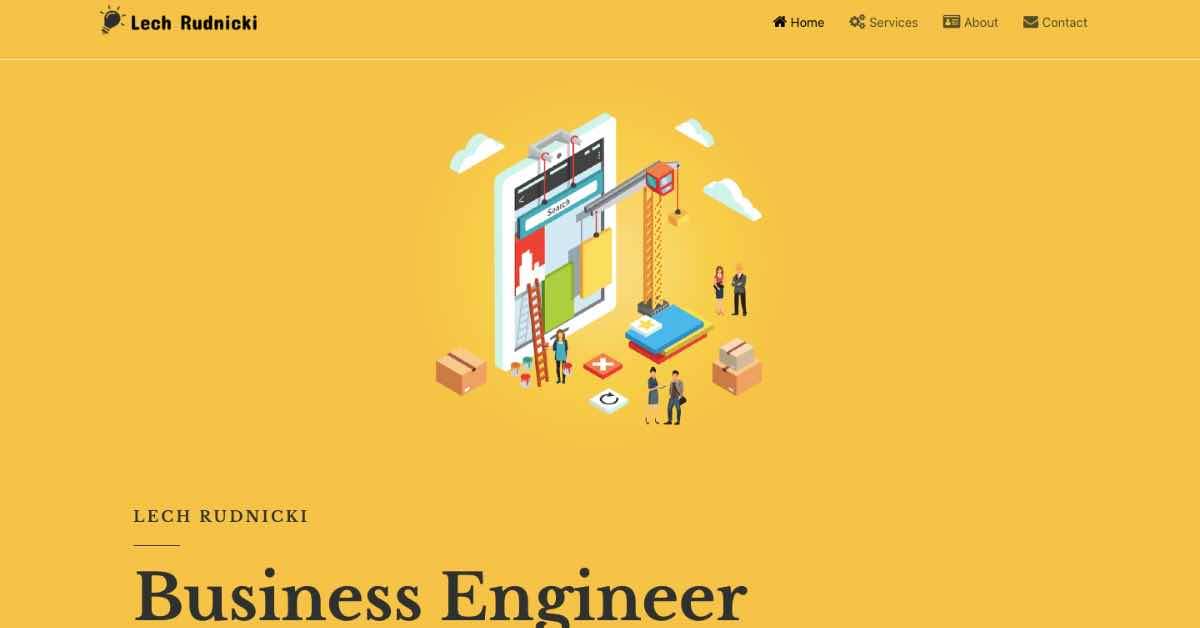 Lech Rudnicki Elementor Website Example