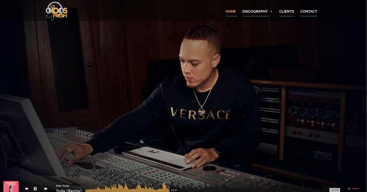Los Didos Fresh Music Website Design Example