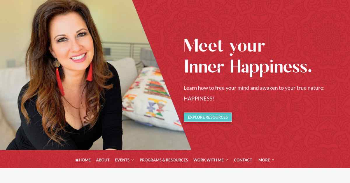 Maria Felipe Author Website Design Example