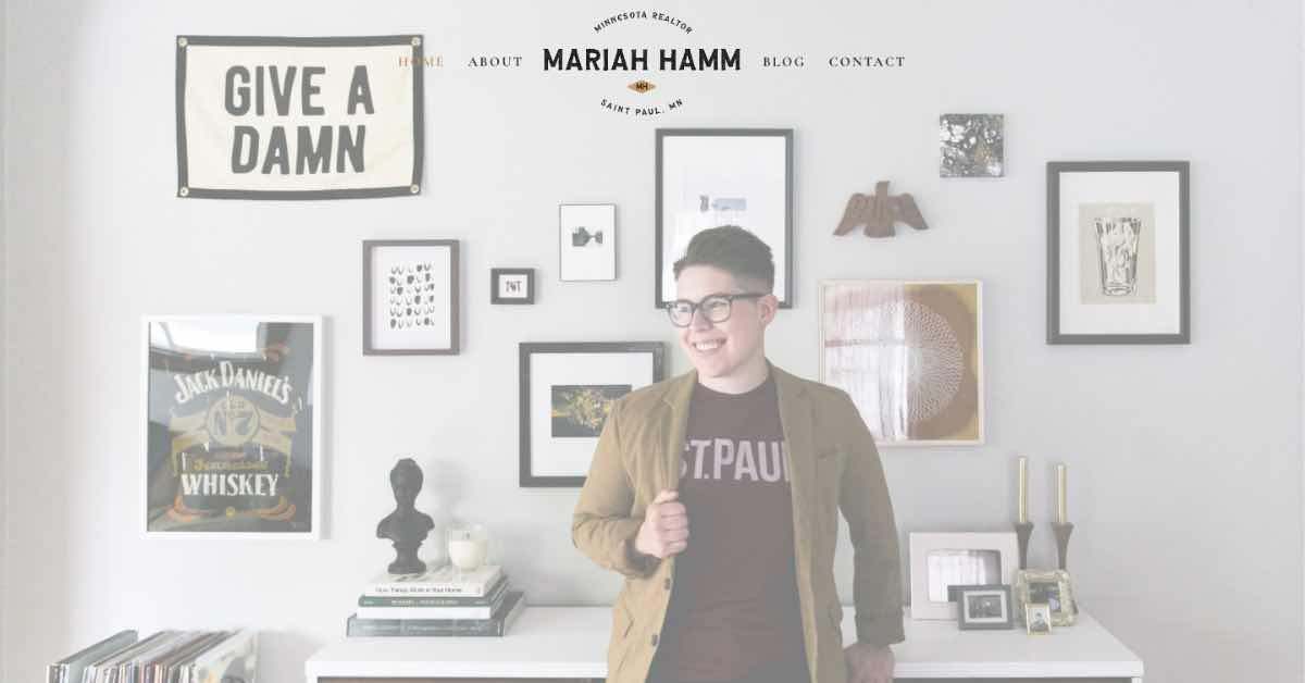 Mariah Hamm Real Estate Website Example