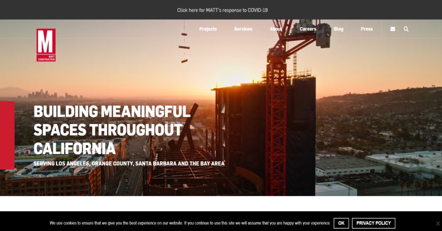 Matt Construction - Construction Website Design
