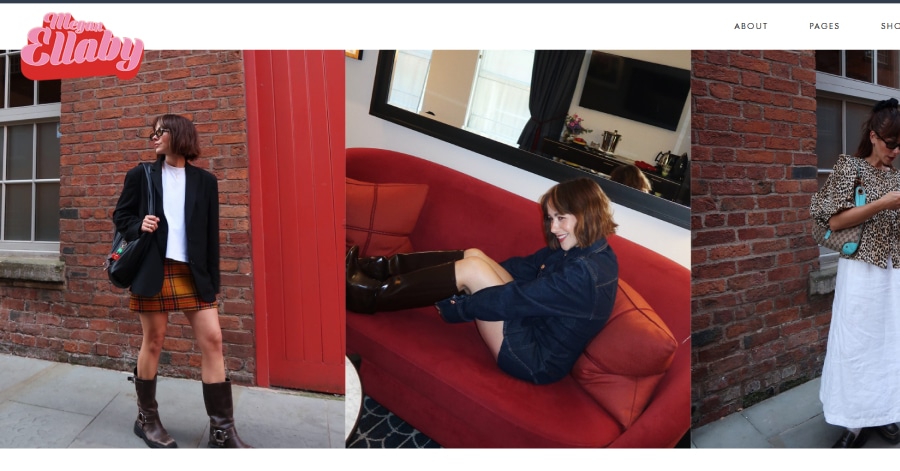 Megan - Influencer Website Examples