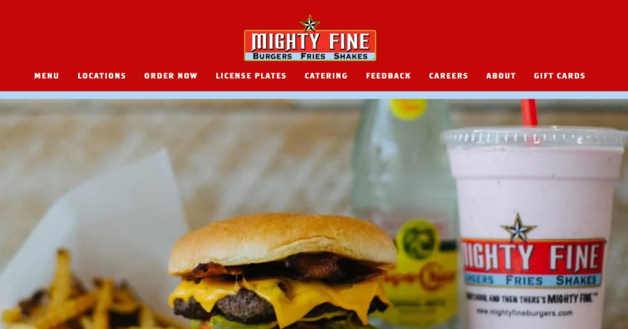 Mighty Fine Bugers - Squarespace Restaurant Websites