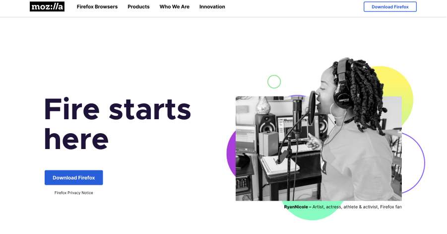 Mozilla Nodejs website example