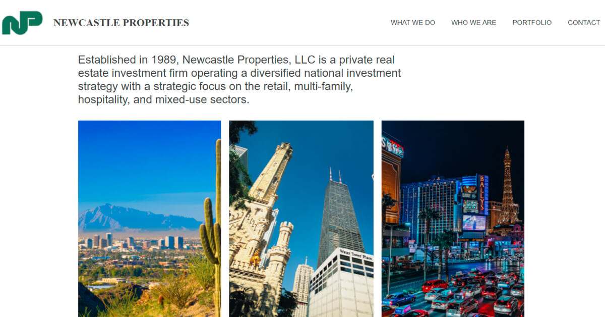 Newcastle Properties A2 hosting 7 website example