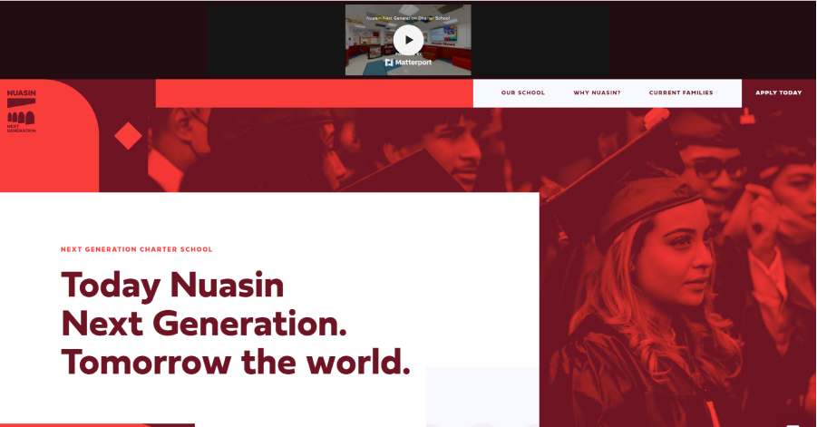 Nuasin Next Generation Charter School - Red Website Example
