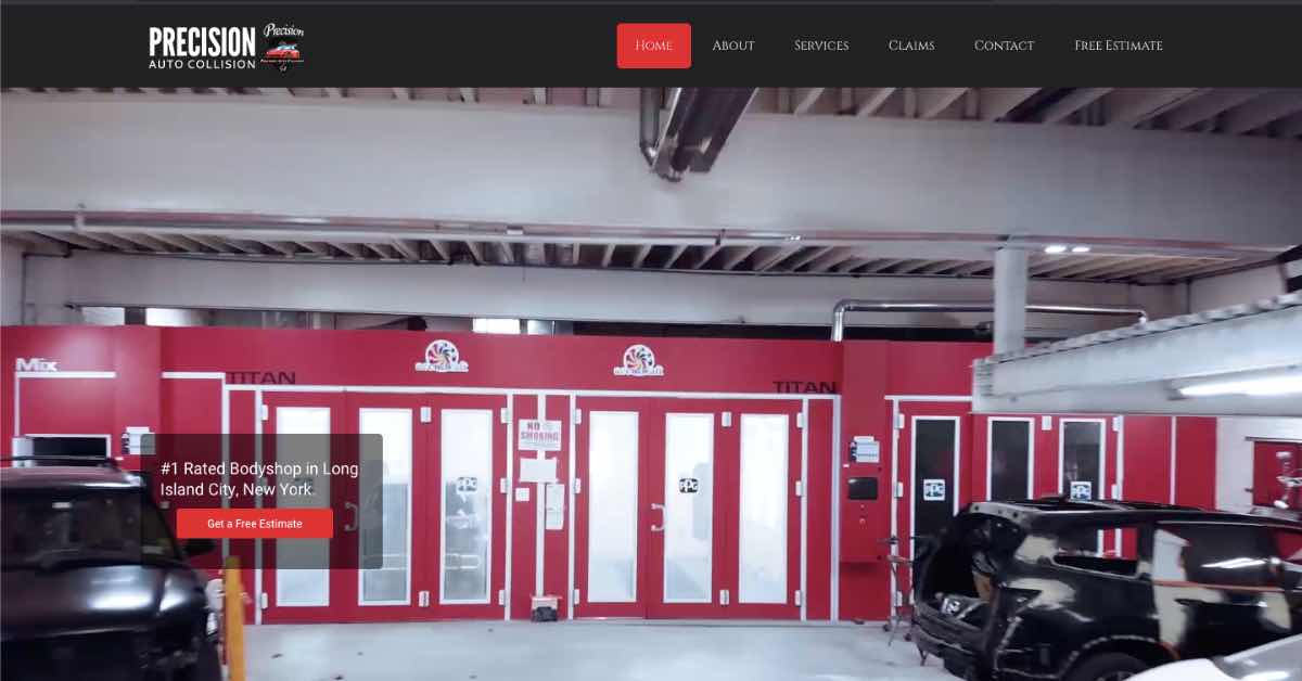 Precision Auto Repair Website Example
