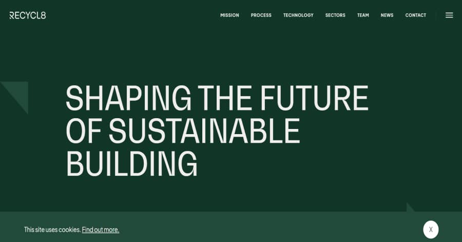 Recycl8 - Construction Website Design